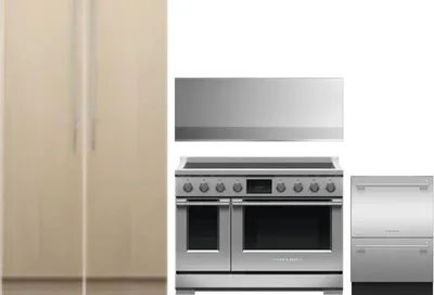 5 Piece Package Includes Refrigerator, Freezer, Range, Hood And Dishwasher